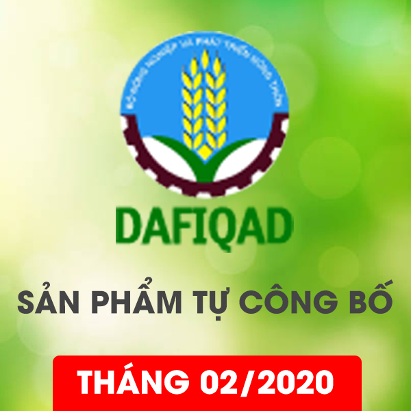 Bản tự công bố sản phẩm Tháng 02/2020