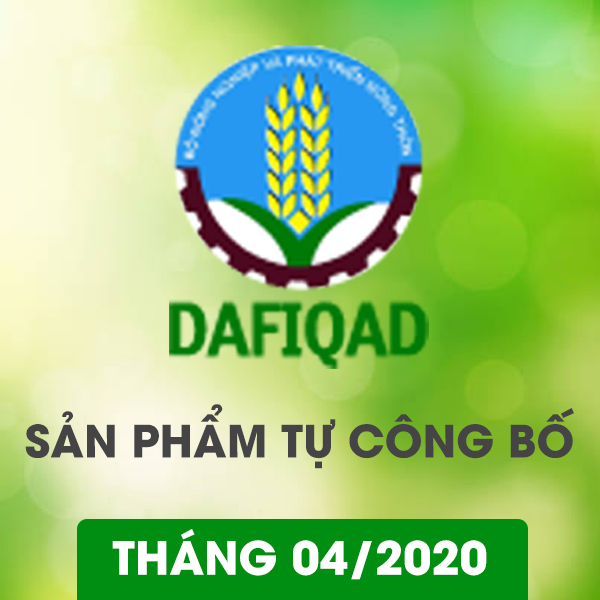 Bản tự công bố sản phẩm Tháng 04/2020