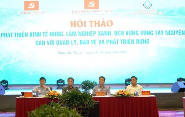 Phát triển kinh tế nông, lâm nghiệp xanh, bền vững vùng Tây Nguyên gắn với quản lý, bảo vệ và phát triển rừng